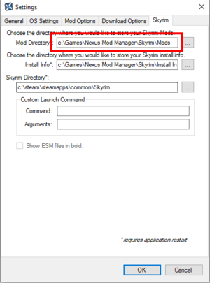 Chemin des mods dans NMM